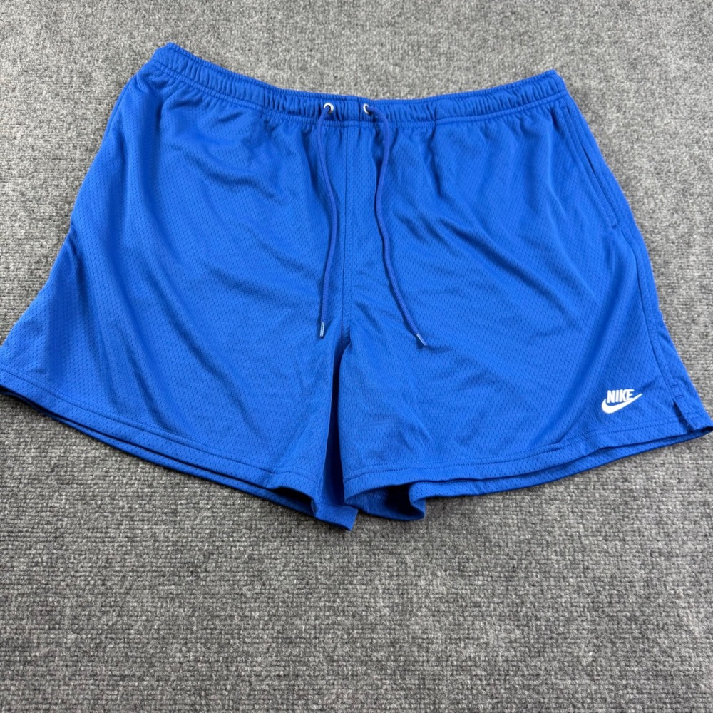 Nike Mesh Shorts Size XLarge Blue Drawstring Activewear Women's